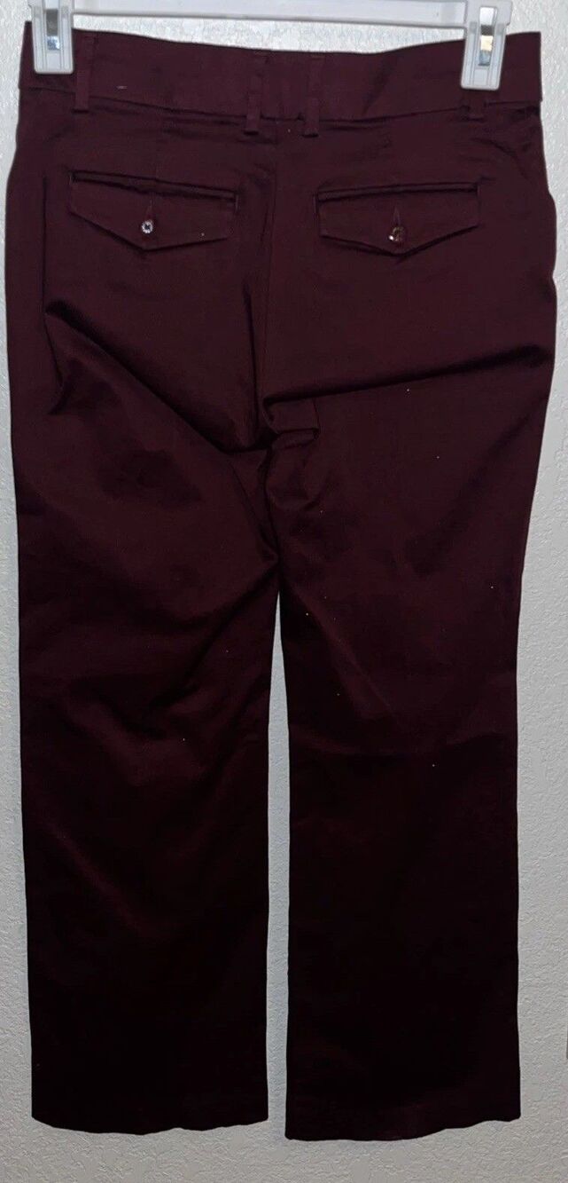 Lee Platinum Label No-Gap Waistband Dress Pants Women’s Sz 2 Short Maroon - Picture 8 of 11
